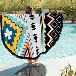 The Beach People Palm Springs original roundie beach towel